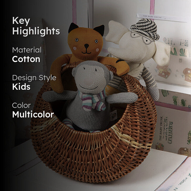 Animal Pals Baby Gift Basket - Four Piece Set media 2