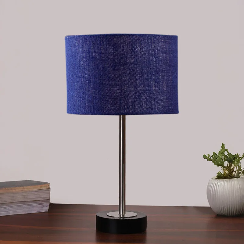 Sienna I Rodin Wooden Table Lamp - Blue,Silver,Black media 3