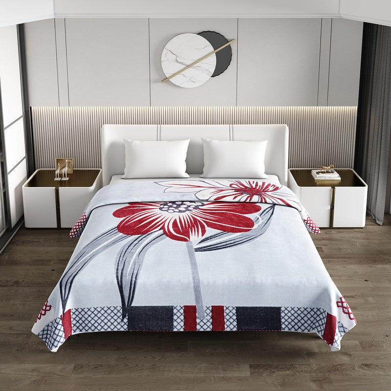 Monte Carlo Crimson Dream Blanket (Blue,Red) - 550 GSM media 3