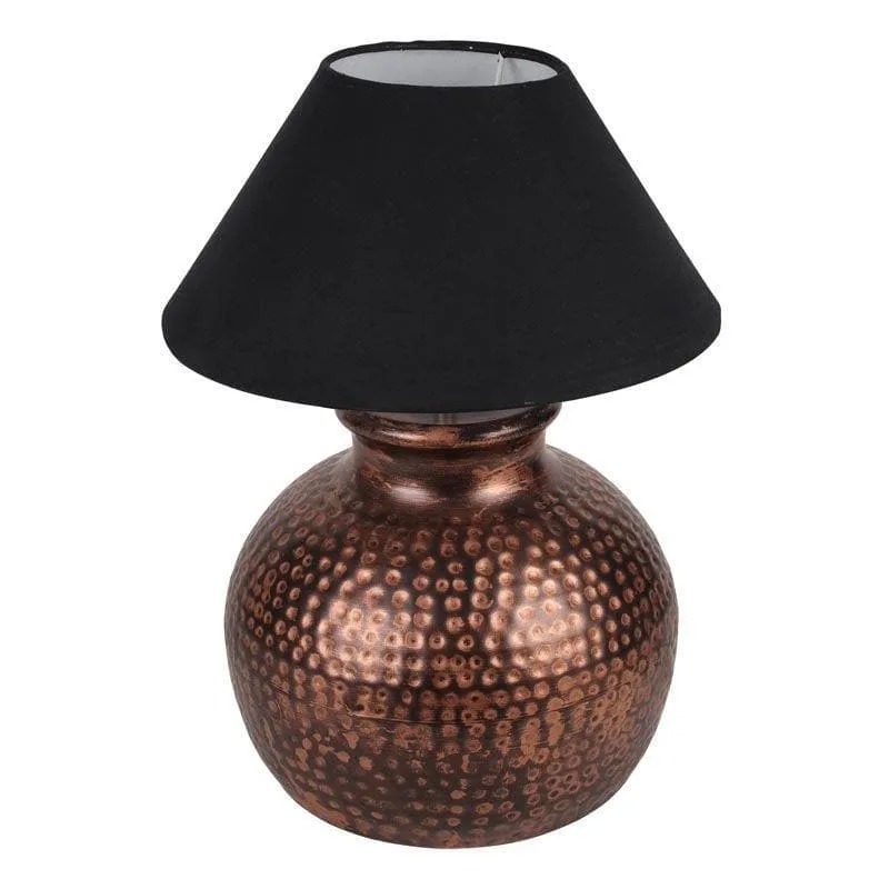 Girisha Fabric Table Lamp - Black,Bronze media 3