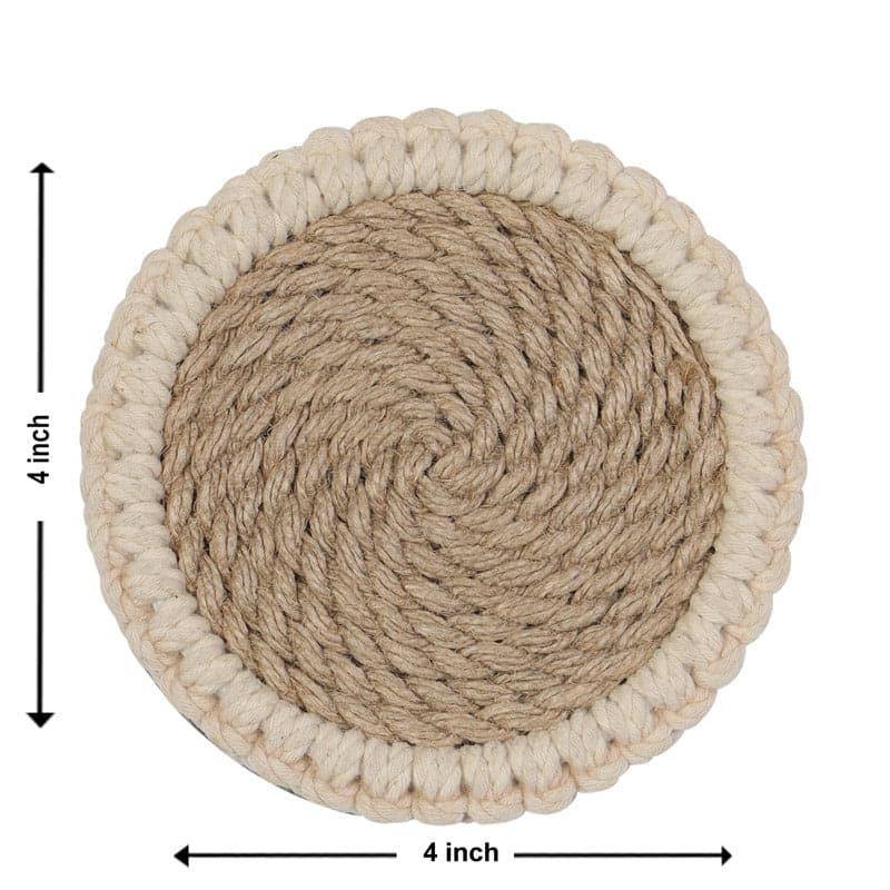 Adara Jute Coaster - Set Of Four media 4