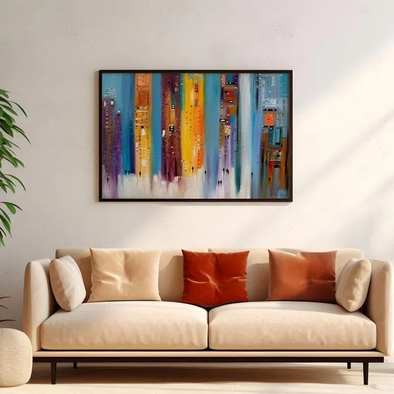 City Inspiration Canvas Wall Painting - Black Frame media 4