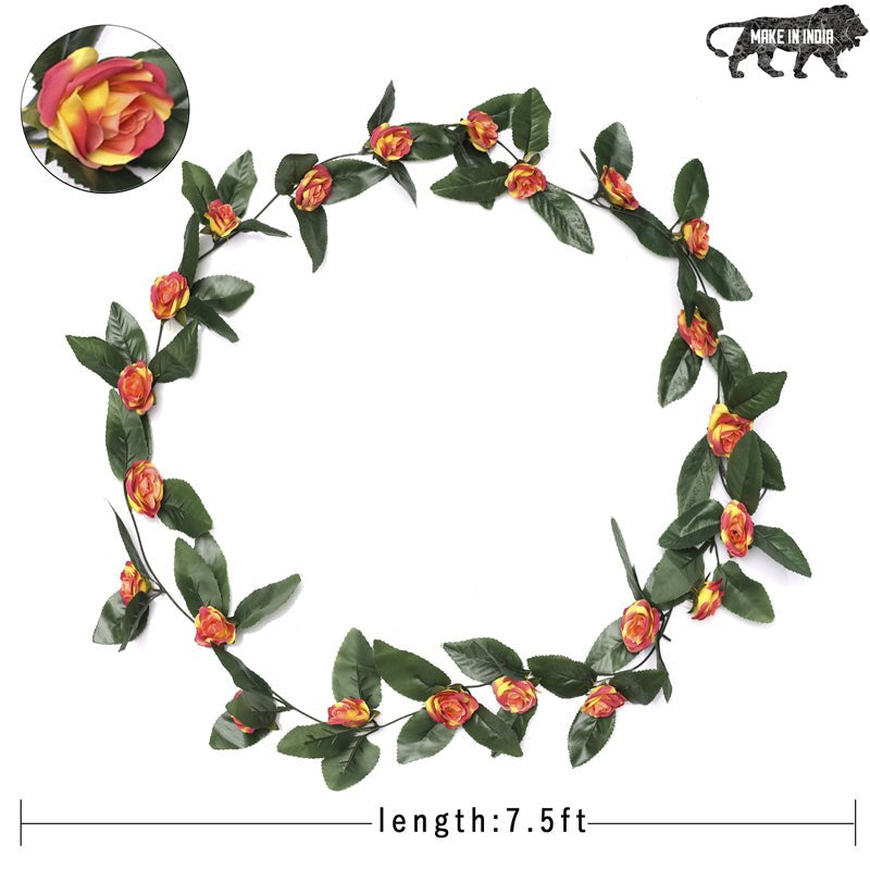 Fiora Plastic Artificial Velvet Rose Creeper - Set of Five media 6