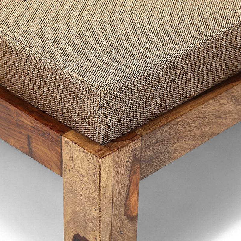 Drexon Sheesham Wooden Center Table with Stools (Brown,Beige) - Five Piece Set media 7