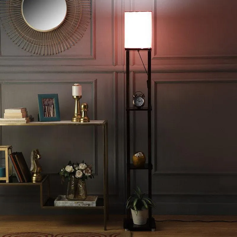 Diora Gleam Floor Lamp With Shelf media 1