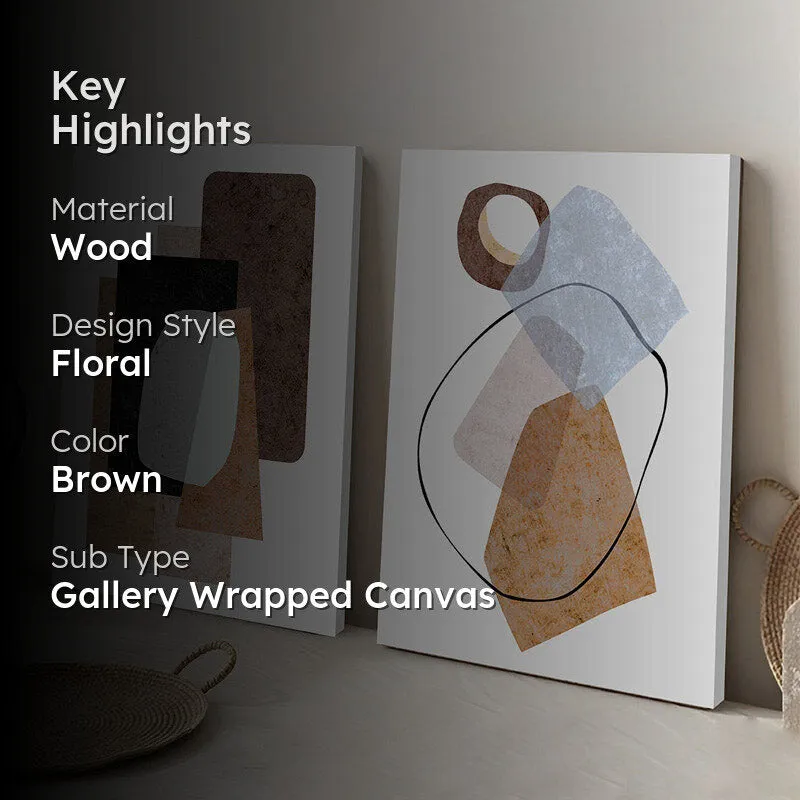 Toria Abstract Wall Art - Set of Two media 2