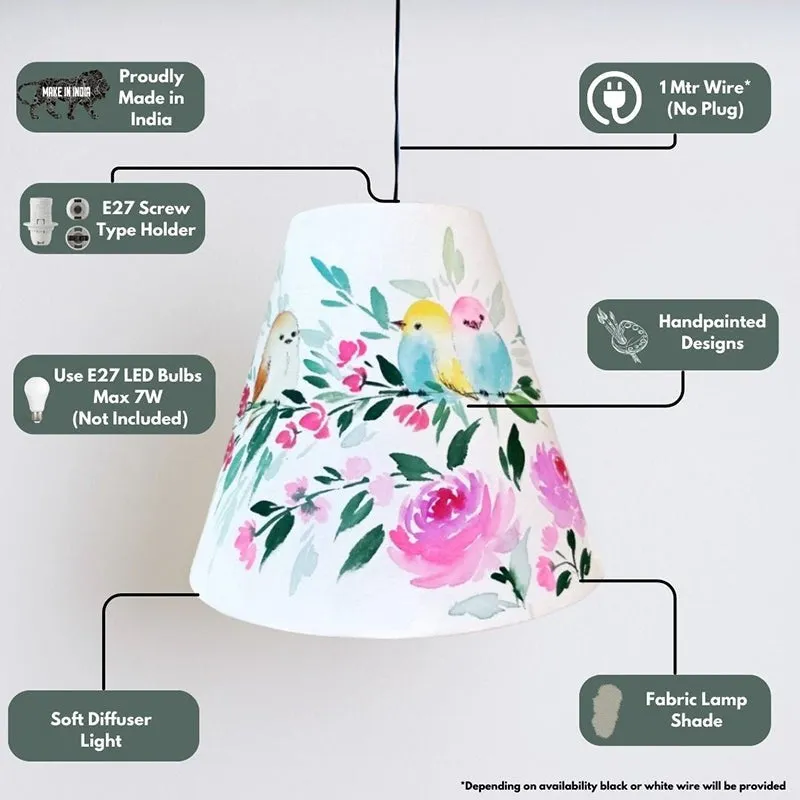 Bloomera Groom Handpainted Fabric Ceiling Lamp media 3