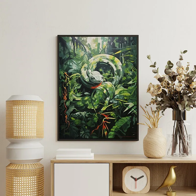Snake Swirl Canvas Wall Art media 3