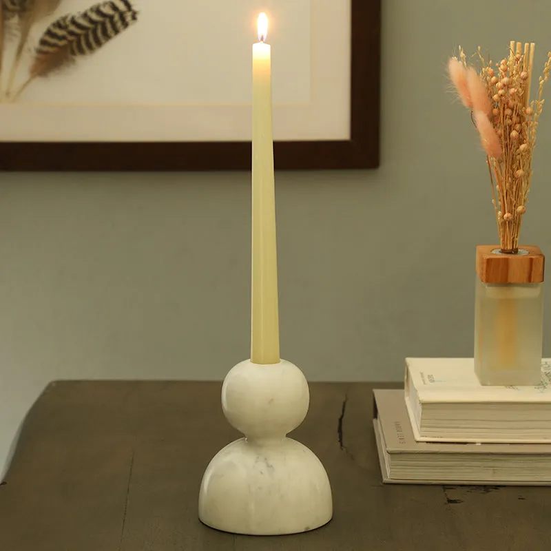 Alabaster Flame Marble Candle Holder media 3