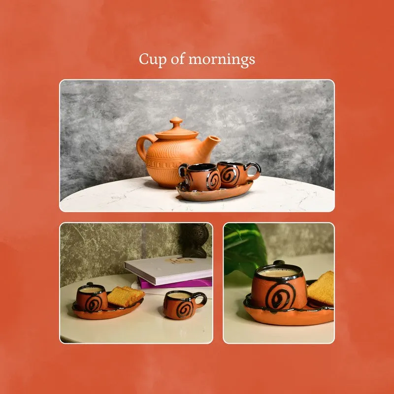 Daily Steep Terracotta Tea Set & Tea Pots - Four Piece Set media 8