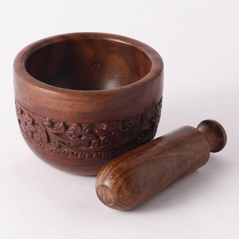 Natura Carved Mortar & Pestle media 7