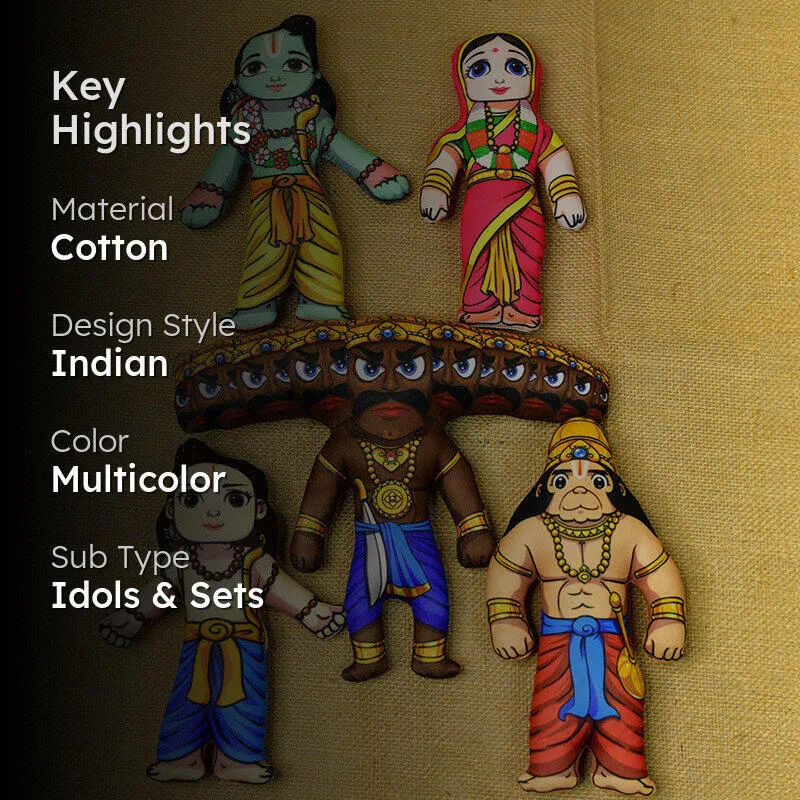 Ramayana Charita Showpice - Set Of Five media 2