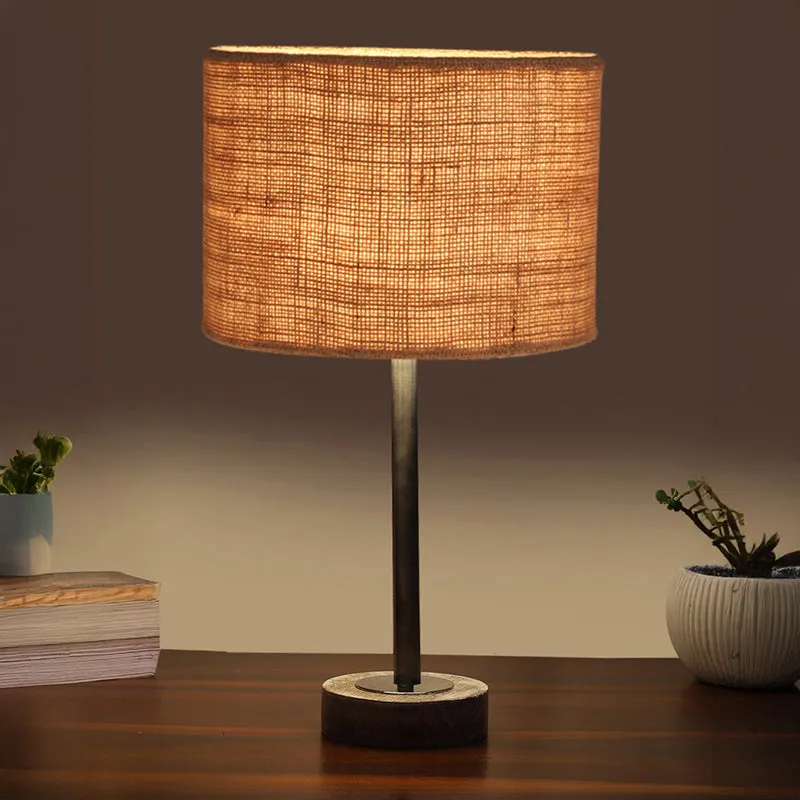 Sienna I Rodin Wooden Table Lamp - Beige,Silver,White media 1
