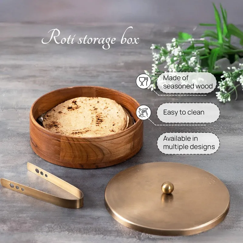 Mahogany Roti Box - Gold media 4
