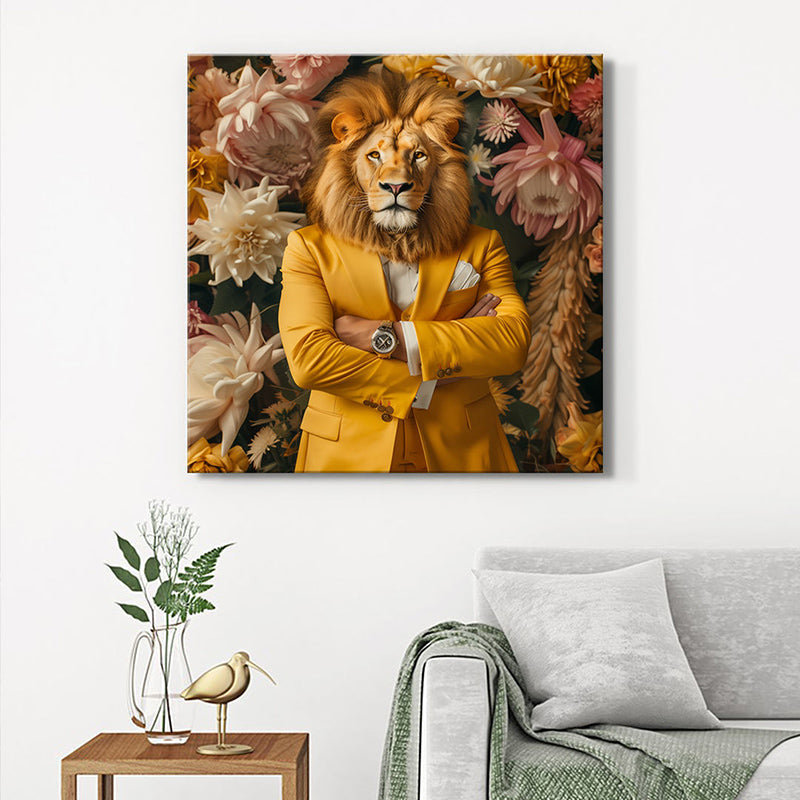 Beast In Attire Wall Painting