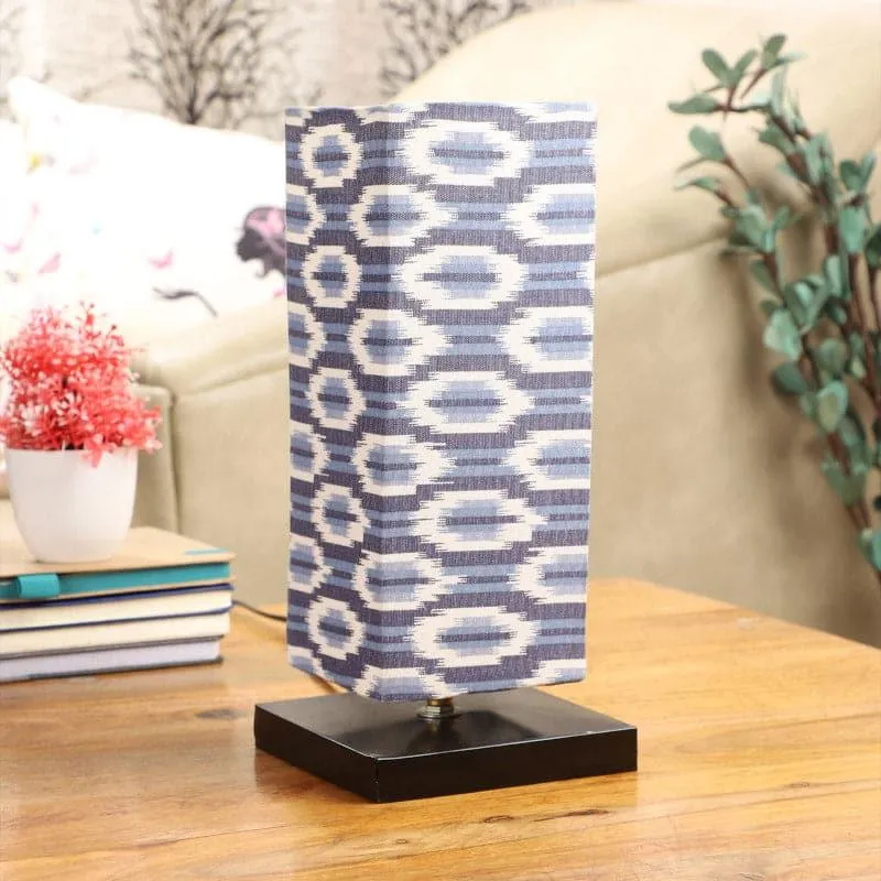 Lois Ingram Fabric Table Lamp - Blue,White media 3