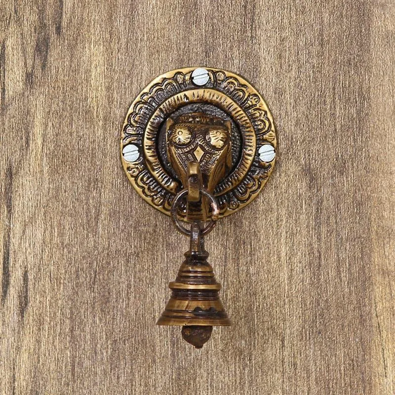 Vinayaka With Bell Brass Wall Accent media 4