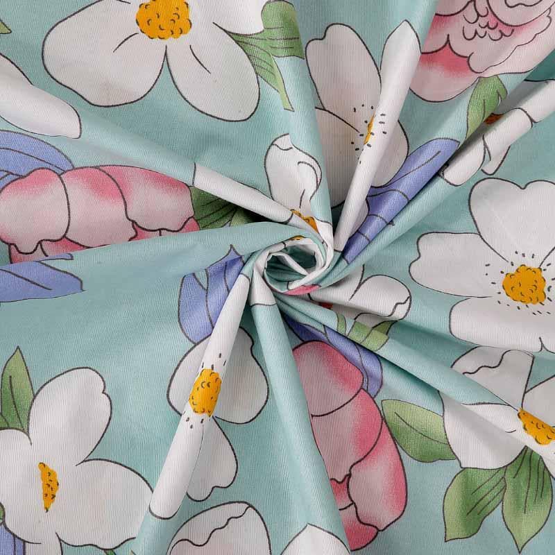 Floral Slumber Printed PolyCotton Bedsheet  - 150 GSM media 5