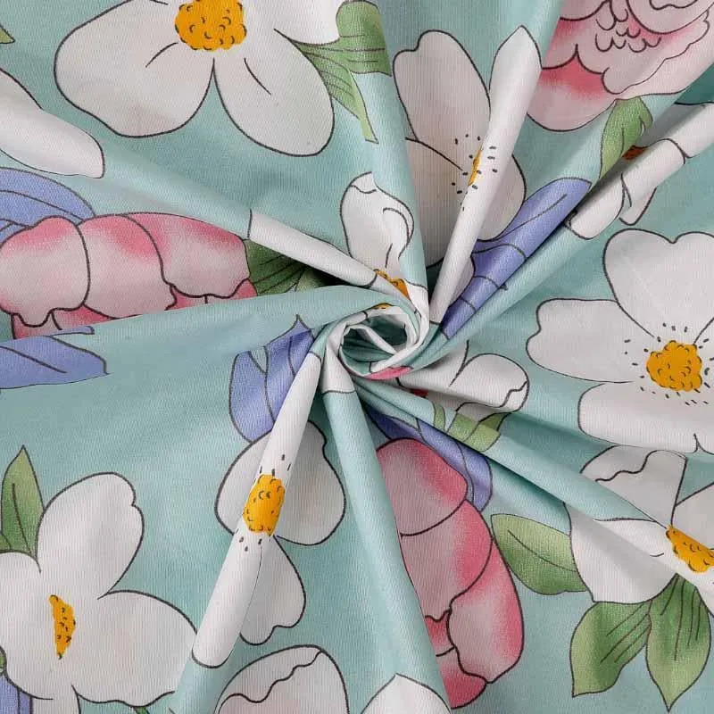 Floral Slumber Printed PolyCotton Bedsheet  - 150 GSM media 5