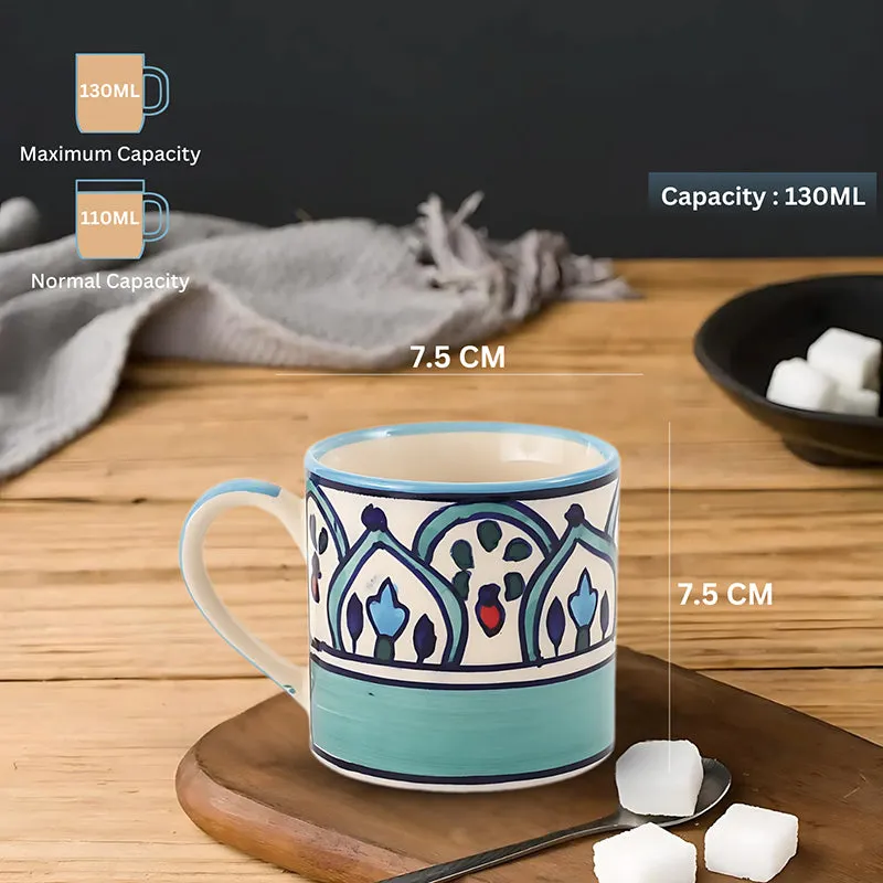 Medina Ceramic Tea Cup (130 mL Each) - Set of Six media 7