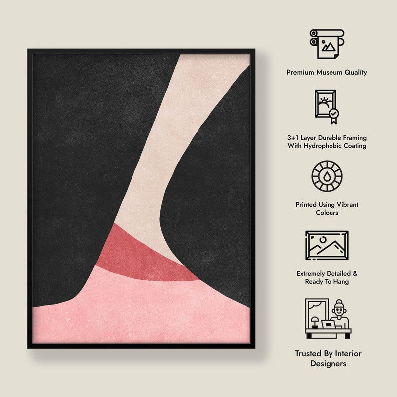 Blush In The Dark Framed Canvas Wall Painting media 7