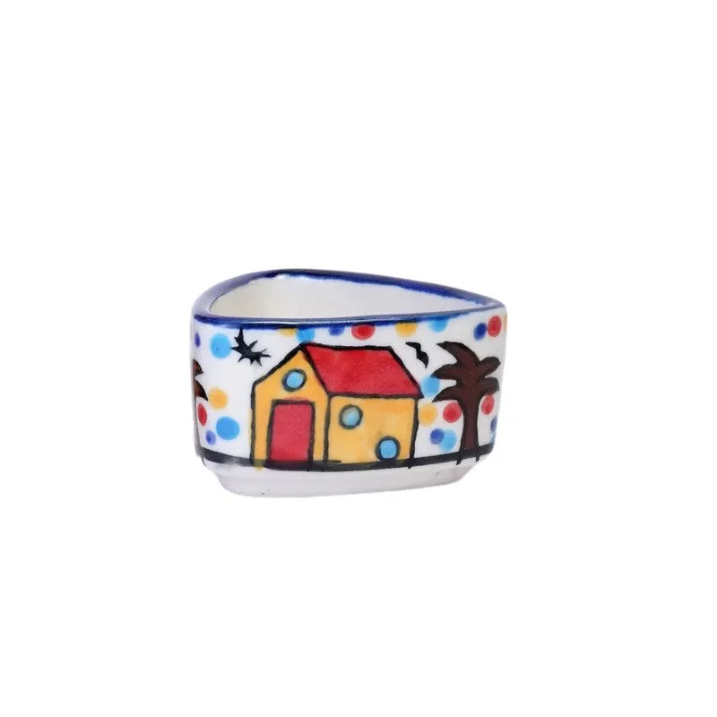 Bowlva Ceramic Dip Bowls (Multicolor ,50 mL Each) - Set Of Six media 3