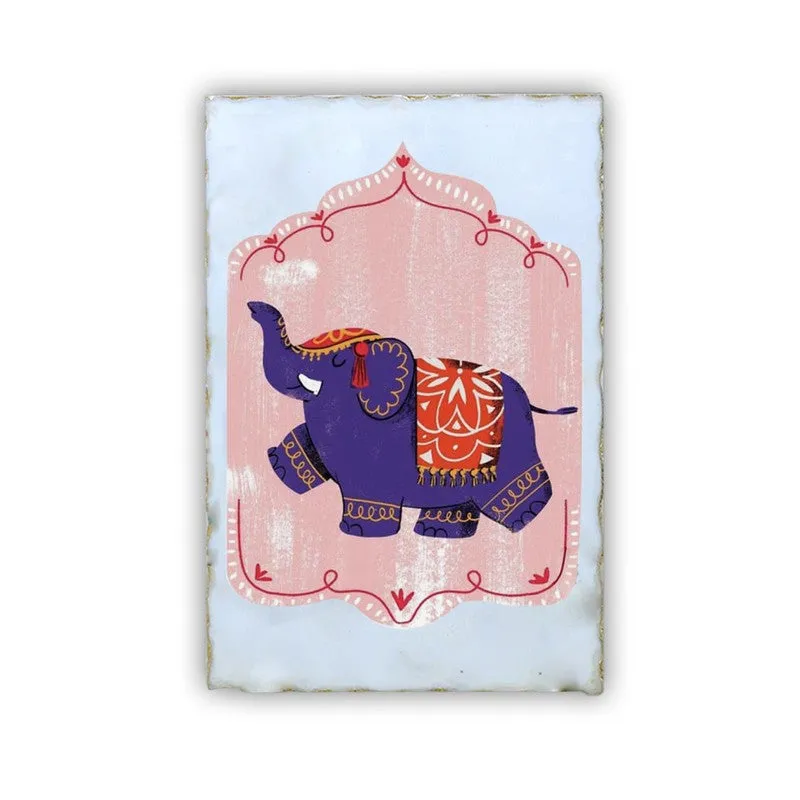 Rajwadi Hathi Marble Wall Art - 8 Inches media 3