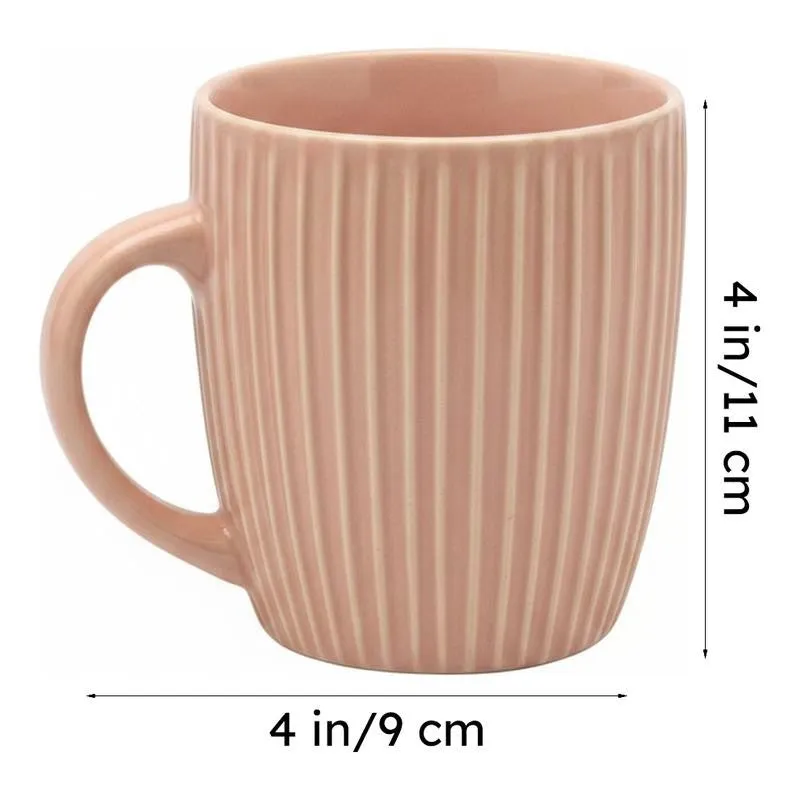 Hipashi-Mug-Pink-Set-Of-Two Ceramic Coffee Mug (300 mL Each) - Set of Two media 6