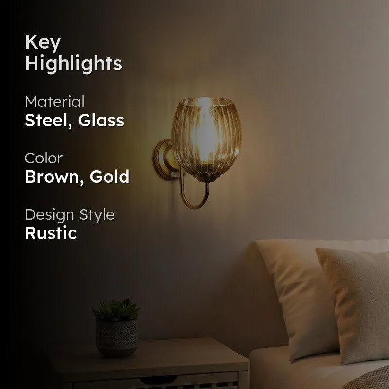 Onyx Glow Glass Wall Lamp media 2