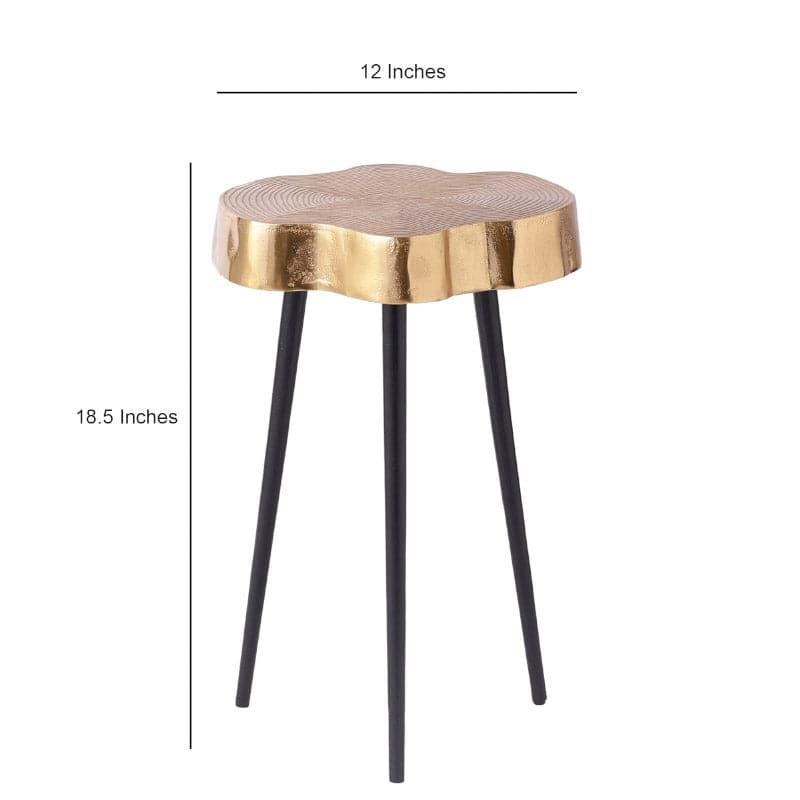 Kora Aluminium Accent Table - Gold media 5