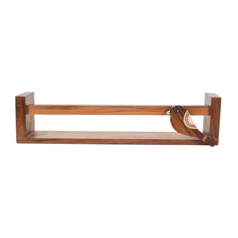 Teak Wall Shelf - Set Of Two media 5