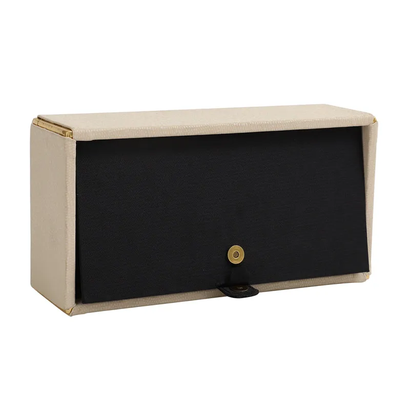 Meho Leather Tissue Box - Beige media 5