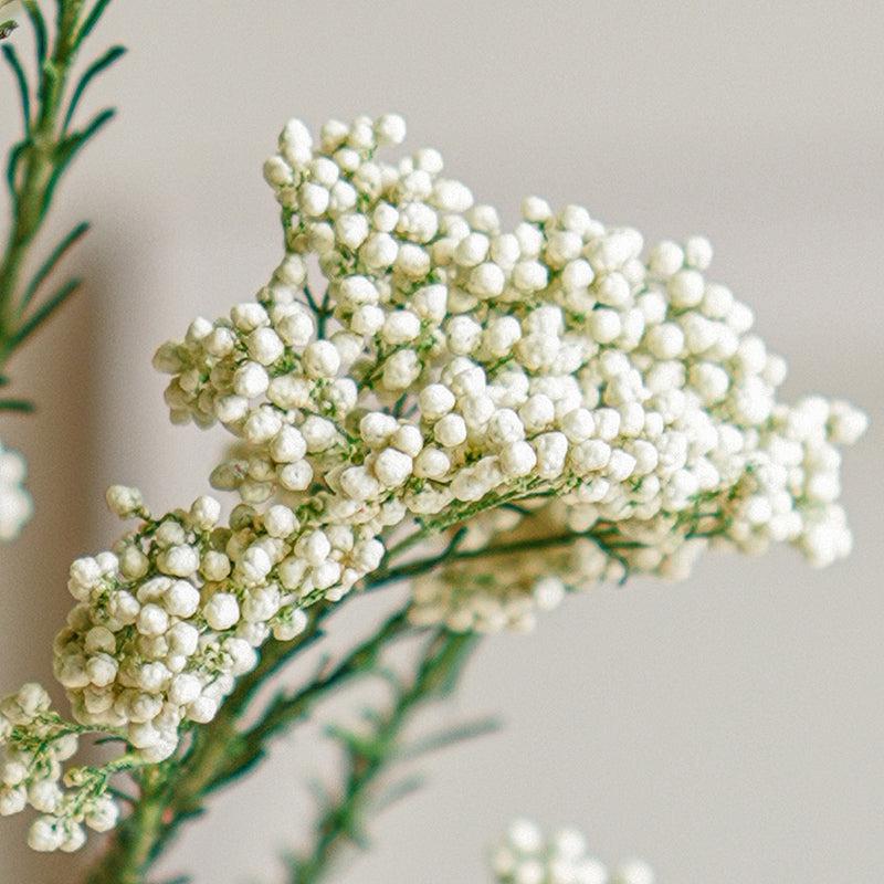Artificial Rice Flower Stem (White & Green) - Set Of Three media 5