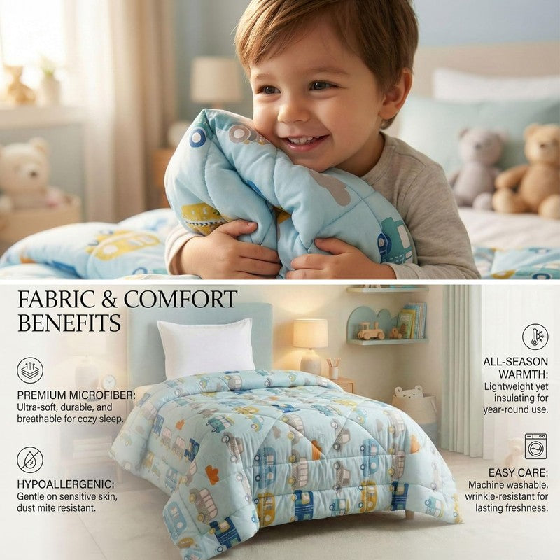 Speedy Wheels Microfiber Kids Comforters - 150 GSM media 6