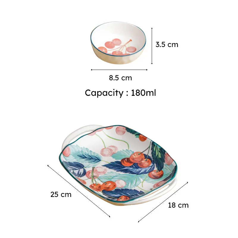 Rose Petal Porcelain Platter - Four Piece Set media 7