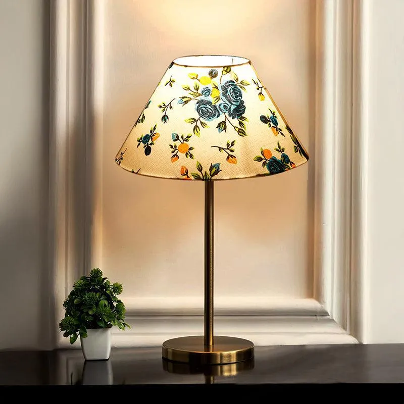 Garden Lights Cotton & Metal Table Lamp (Empire) media 1
