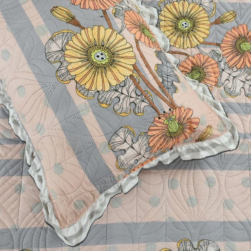 Peach Flowers Bedcovers media 6