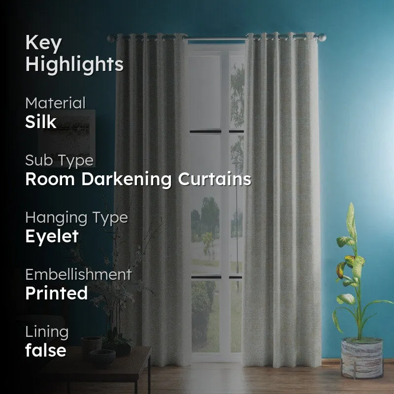 Claryon Solid Curtains - Set Of Two media 2