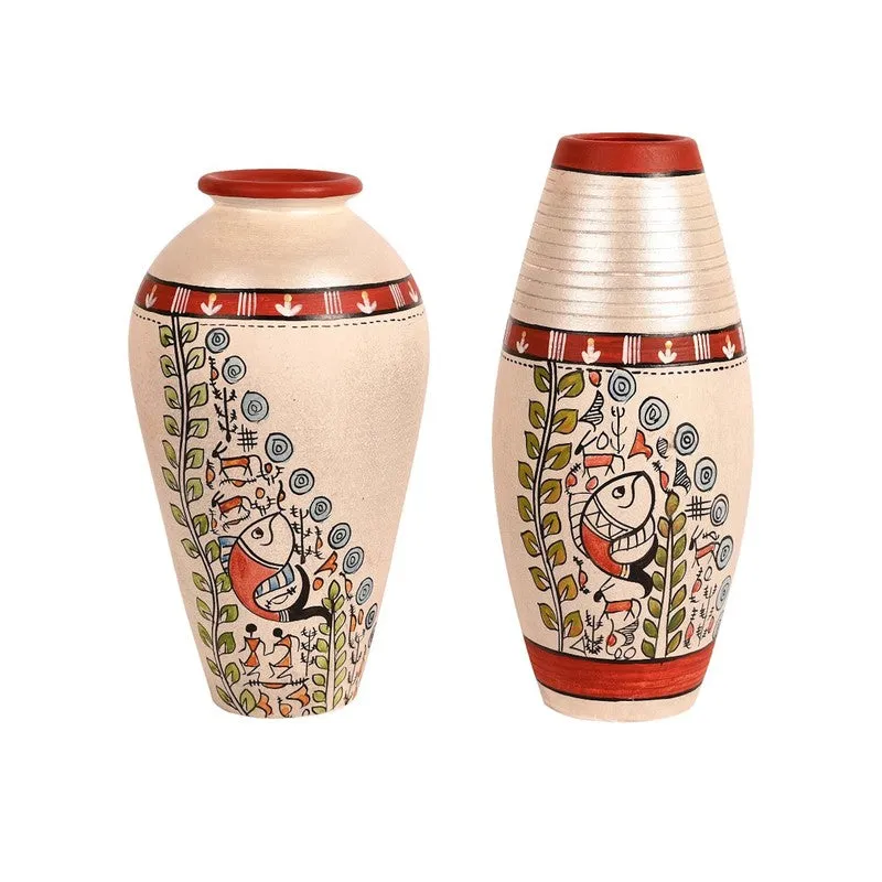 Niara Terracotta Vase - Set of Two media 4