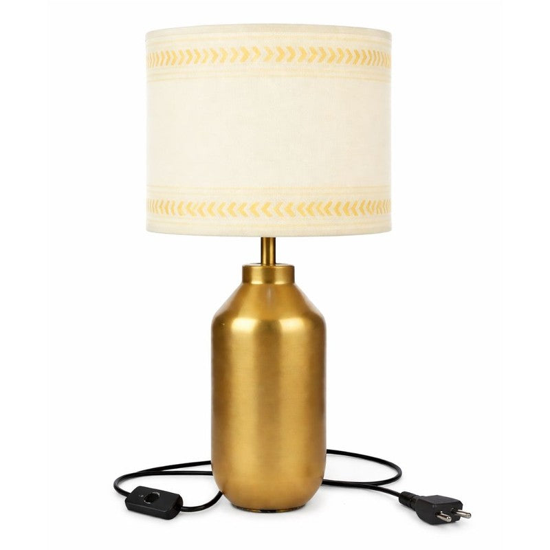 Solace Elite Cotton Table Lamp - Beige media 4