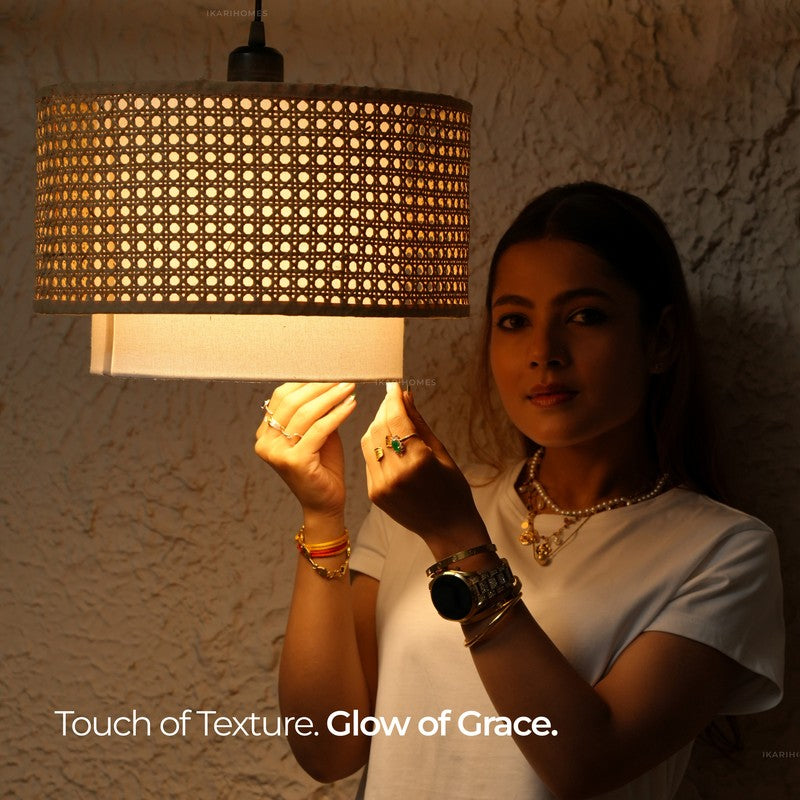 Torlinor Rattan Ceiling Lamp media 8