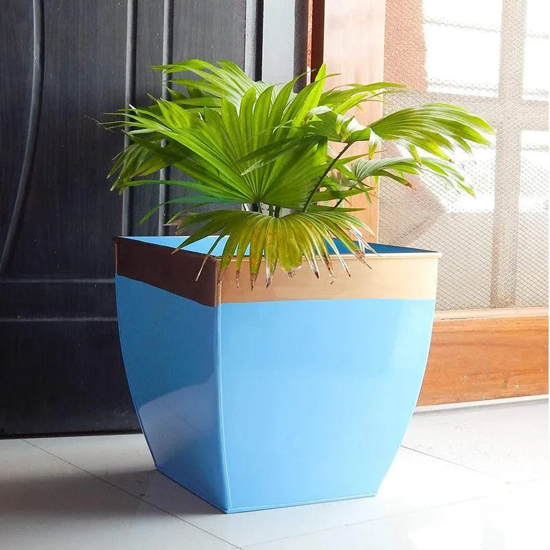 Yula Goldo Planter (Blue) - Set Of Two media 2