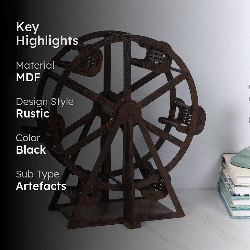 Giant Wheel Fair Showpiece - Black media 2