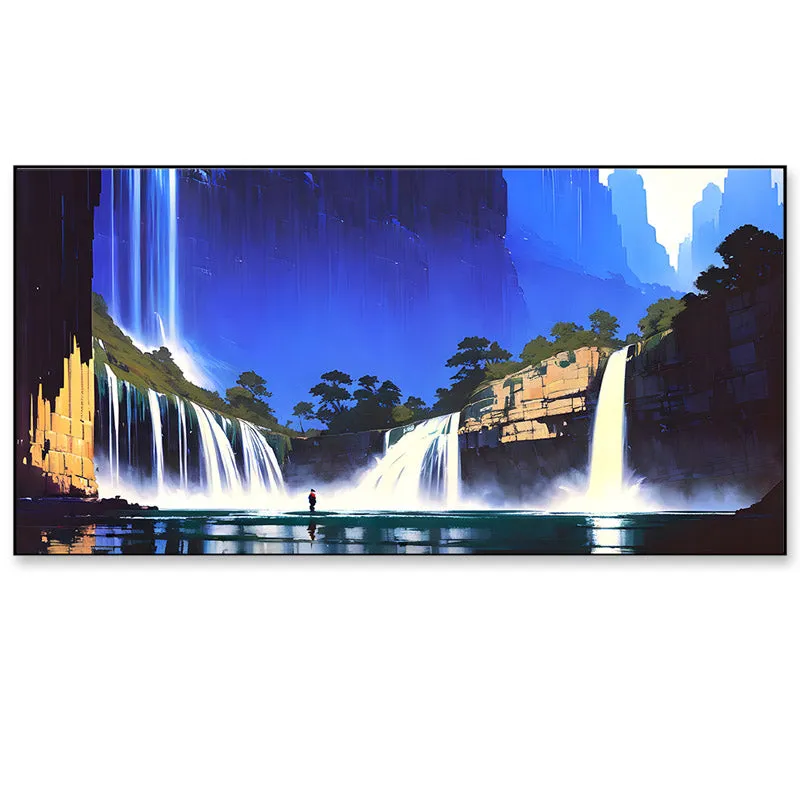Iris Falls Canvas Wall Painting media 4