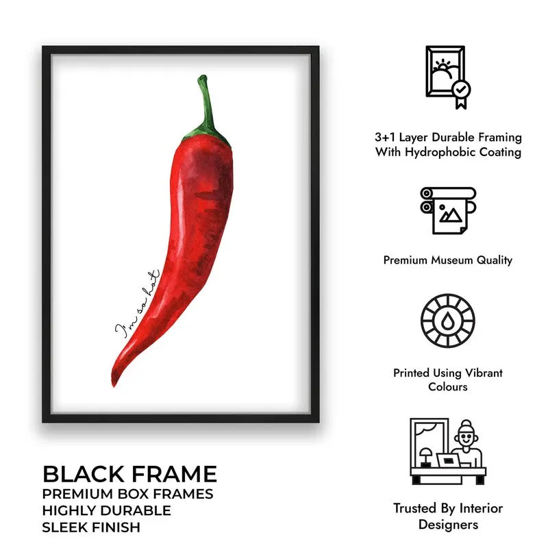 Scarlet Flame Archival Canvas Wall Art - Black media 10