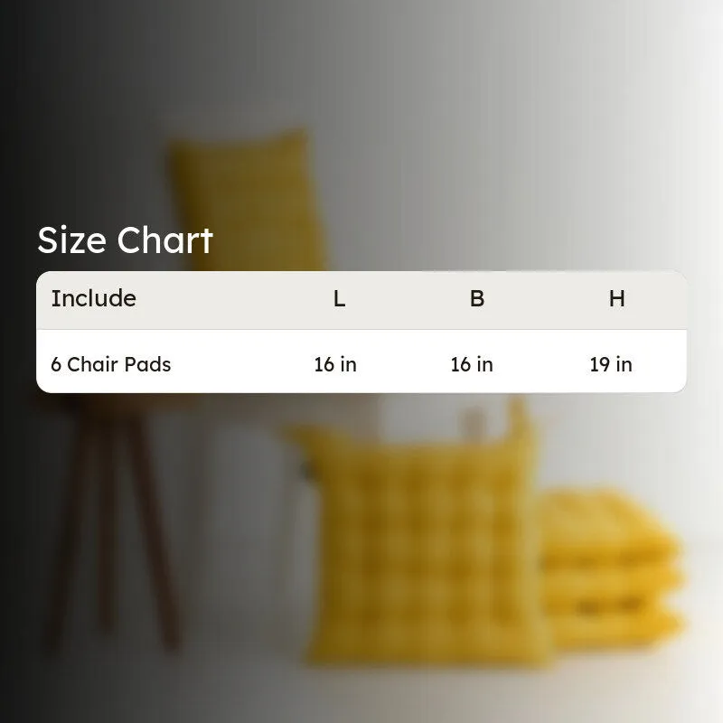 Savra Chair Pad (Yellow) - Set Of Six media 6