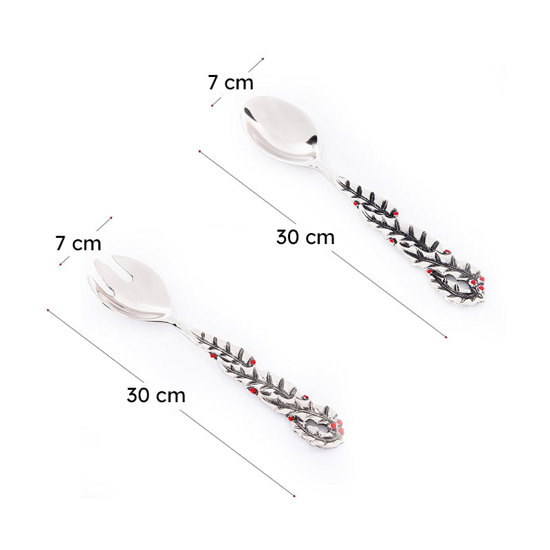 Bruna Twist Salad Spoon - Set Of Two media 7