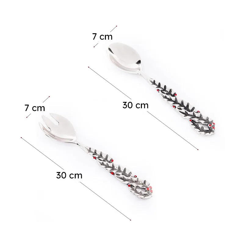 Bruna Twist Salad Spoon - Set Of Two media 7