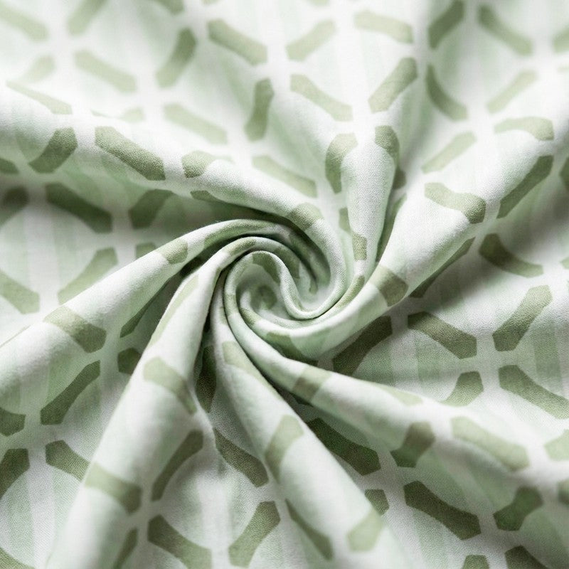 Ulrika Neva Cotton Bedsheet (Green) - 200 TC media 5