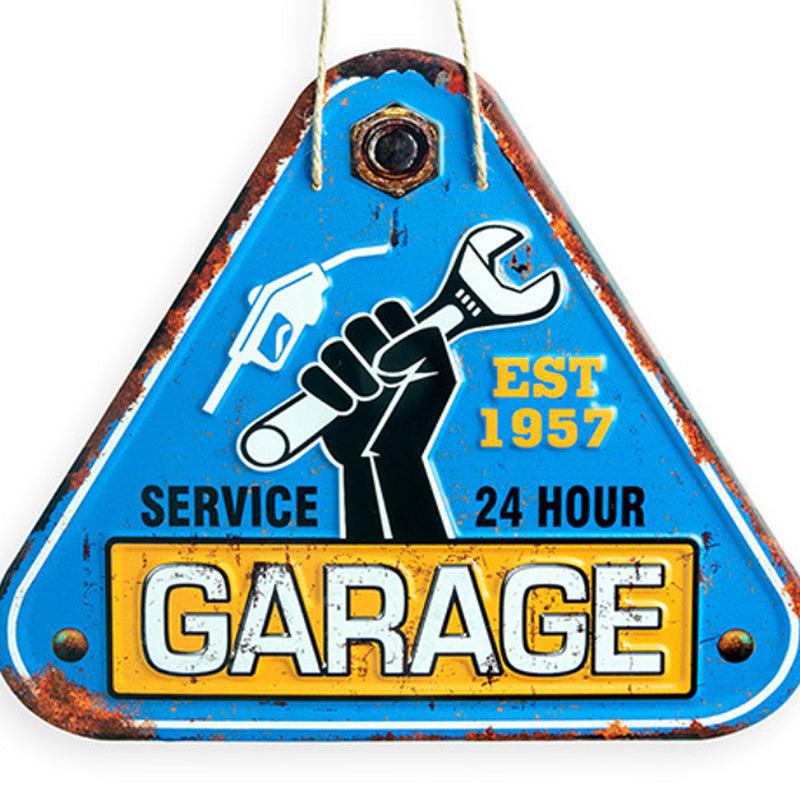 24 Hour Garage Services Retro Metal Wall Accent media 3